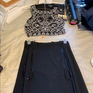 Two piece dress for fancy occasion